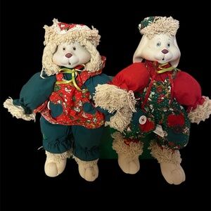 House of Lloyd Christmas Around the World Hip and Hop Bunny Shelf Sitters 1995